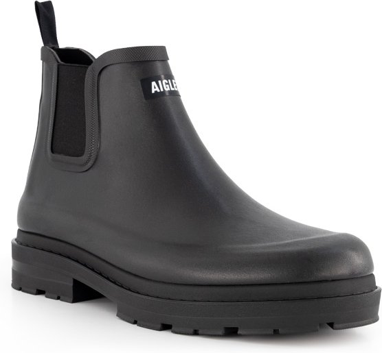 Aigle Herren Schuhe schwarz Gummi