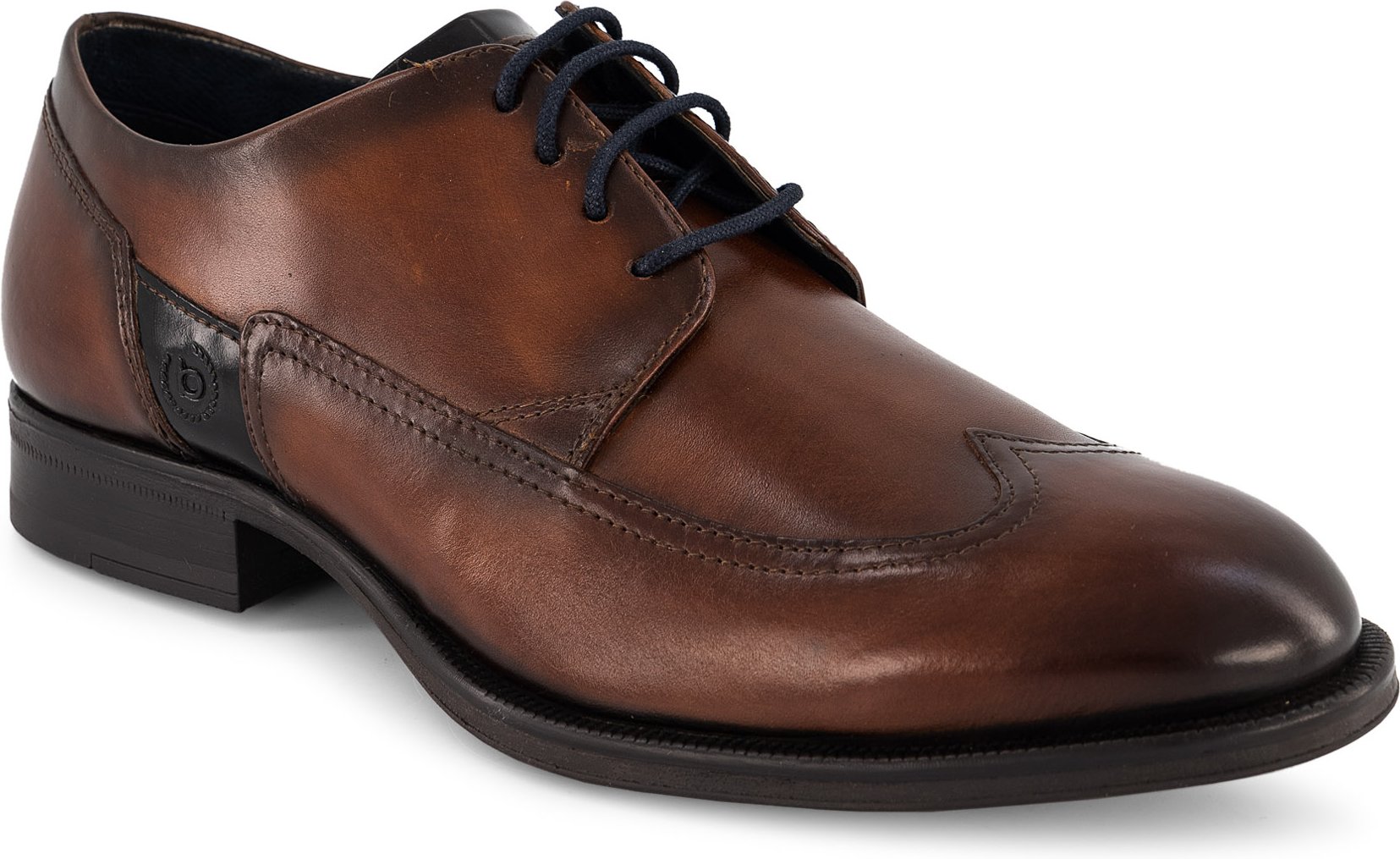 bugatti Herren Schuhe cognac Glattleder