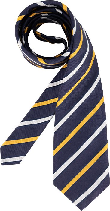 Ascot Herren Krawatten blau College-Streifen