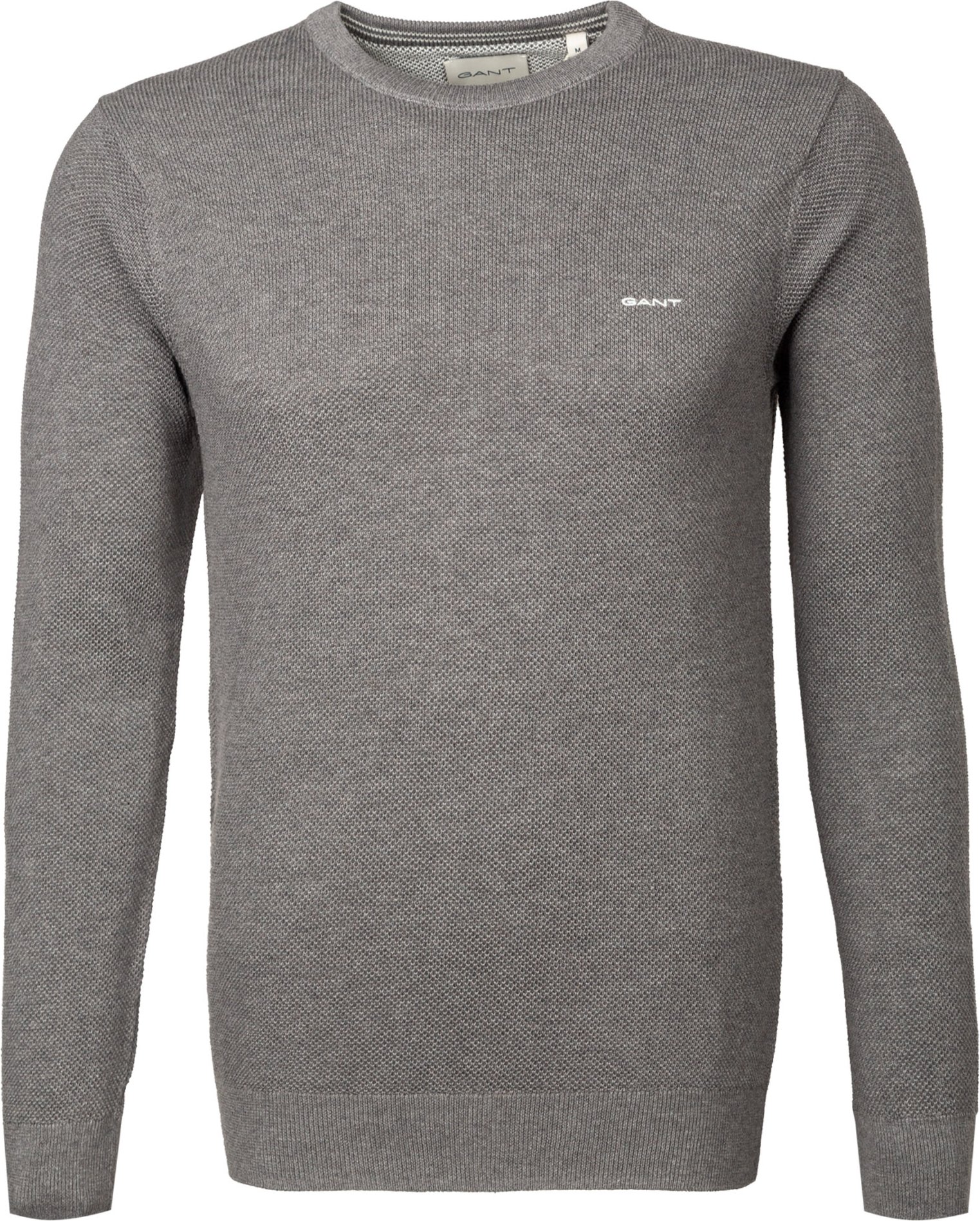 Thumbnail - Gant Herren Pullover grau unifarben