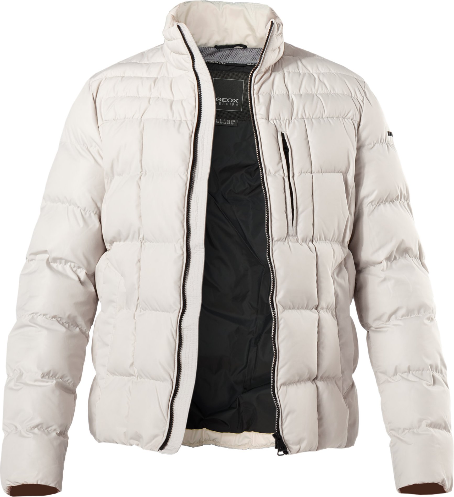 Thumbnail - GEOX Herren Steppjacke weiß unifarben