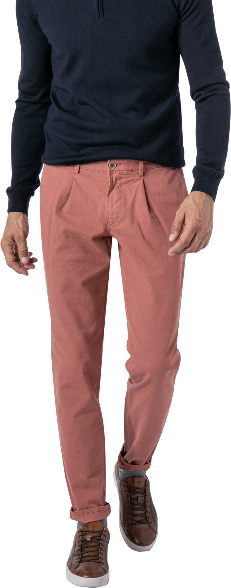 Thumbnail - HTL Herren Hose rot Slim Fit