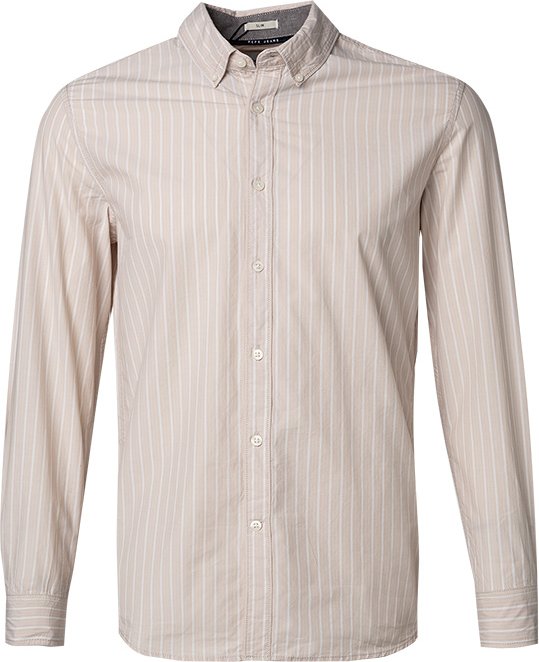Pepe Jeans Herren Hemd beige gestreift