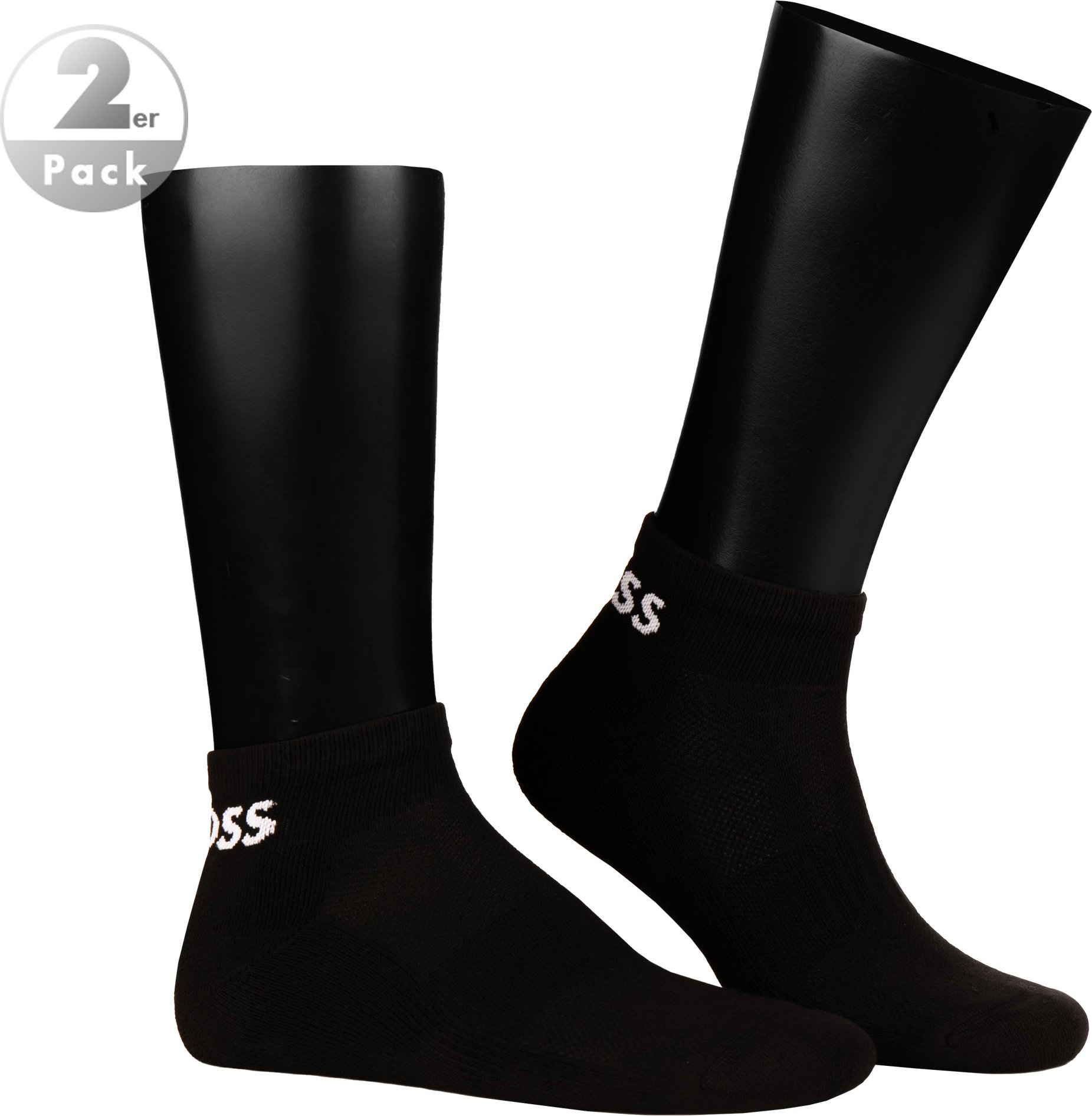 BOSS Black Herren Socken schwarz Baumwolle & Mix unifarben