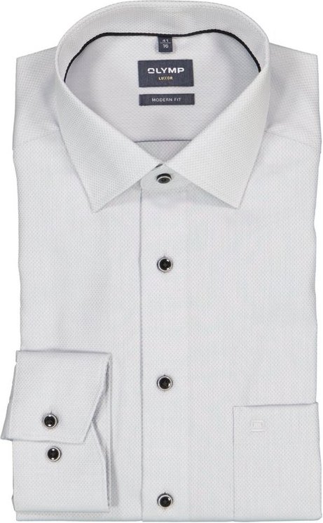 OLYMP Herren Hemd grau