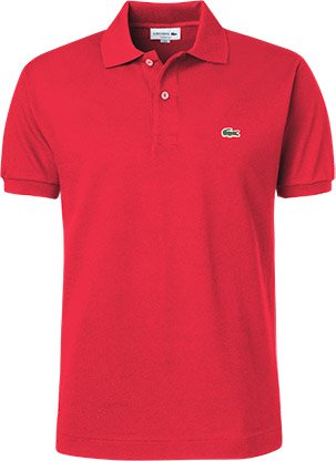 LACOSTE Herren Polo-Shirt rot Slim Fit