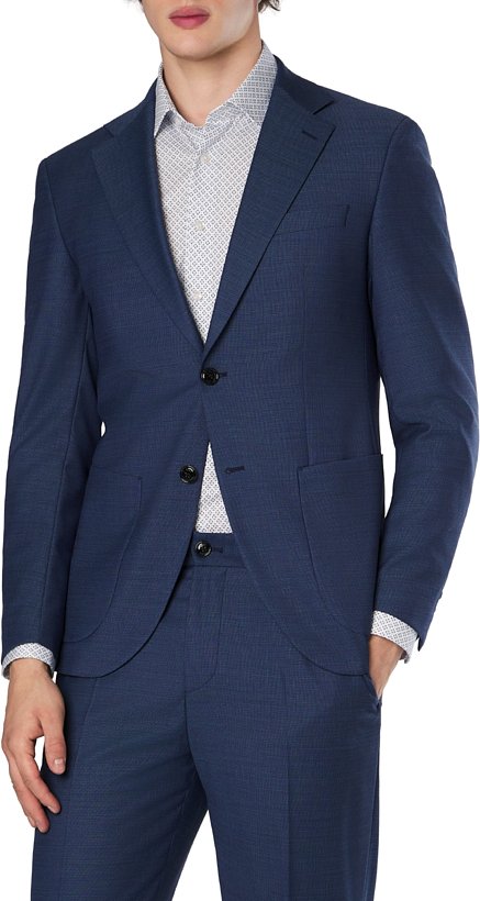 JOOP! Herren Sakko blau meliert Slim Fit