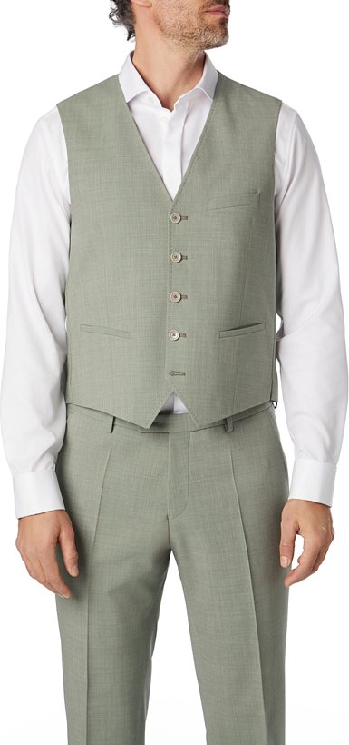 CG Herren Weste grün Slim Fit