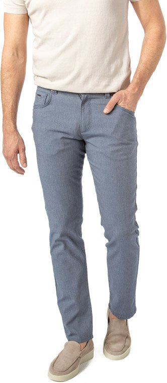 bugatti Herren Hose blau meliert