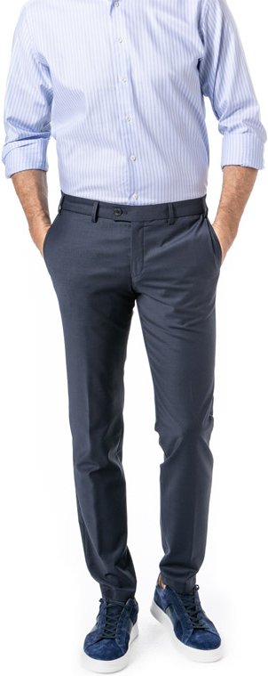 HILTL Herren Hose blau Slim Fit