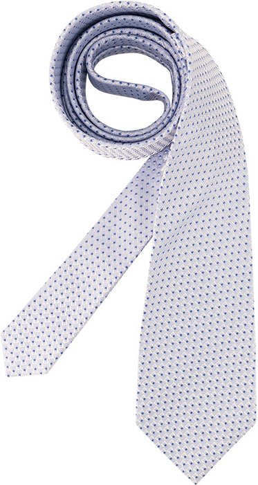OLYMP Herren Krawatte blau Gemustert,Anlass,Classic