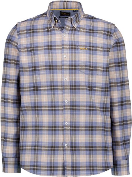 N.Z.A. Herren Hemd blau kariert