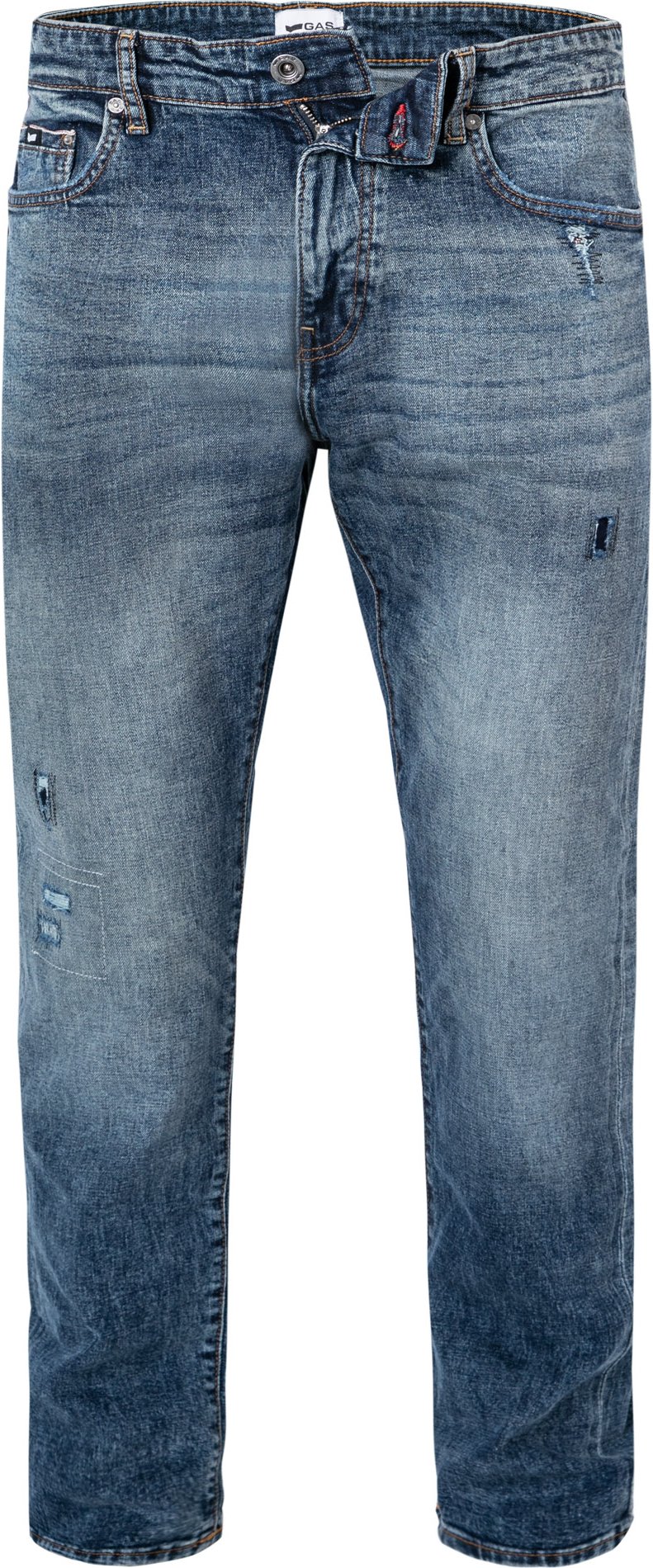 GAS Herren Jeans blau Slim Fit