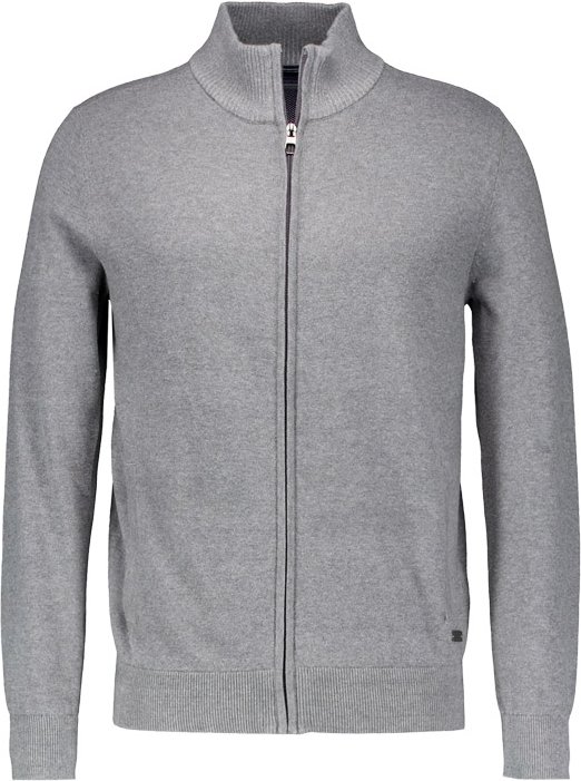 Thumbnail - Pierre Cardin Herren Cardigan grau unifarben