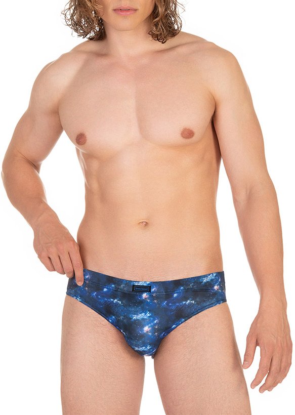 Thumbnail - bruno banani Herren Sportslip blau Mikrofaser/Funktion Geprintet