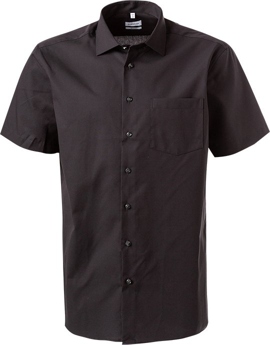 Seidensticker Herren Kurzarmhemd schwarz