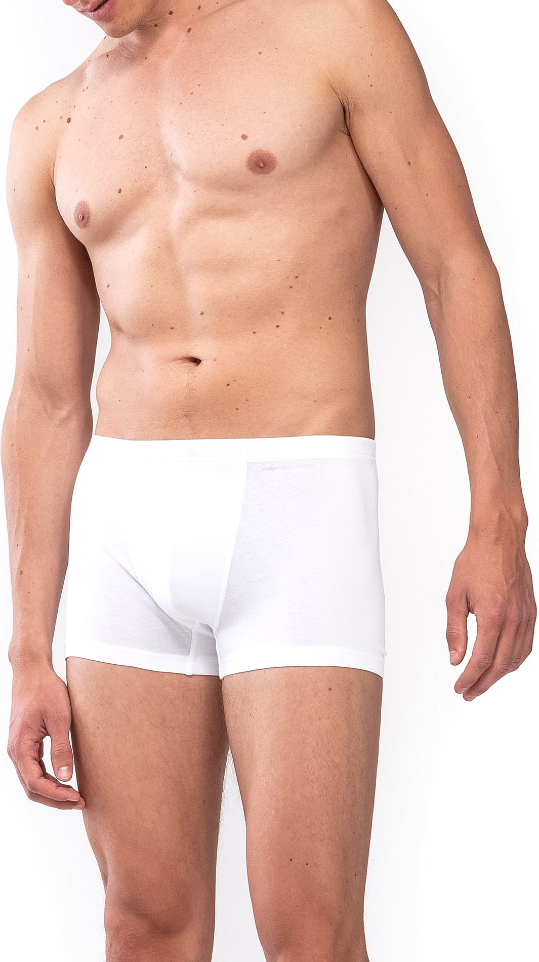 Mey Herren Shorty weiß Baumwolle & Mix unifarben