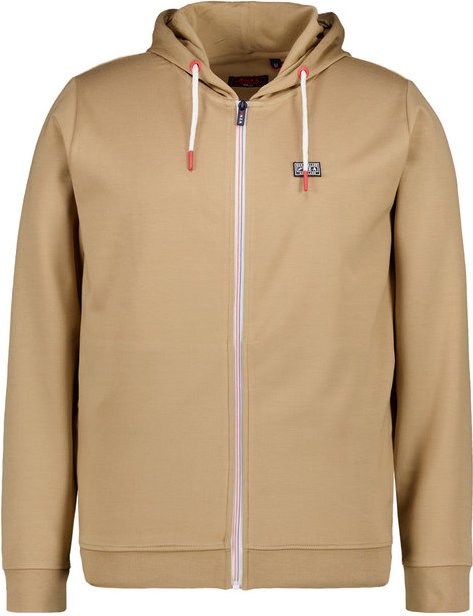 N.Z.A. Herren Sweatjacke beige unifarben