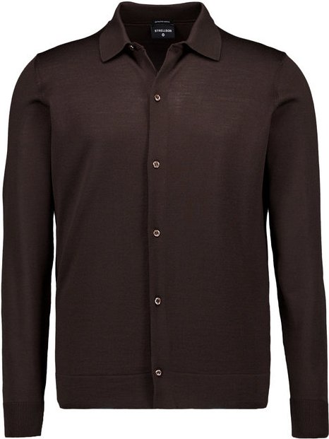 Strellson Herren Cardigan braun unifarben