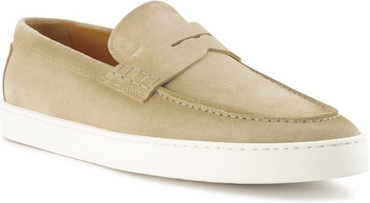 rosso e nero Herren Schuhe beige Velours