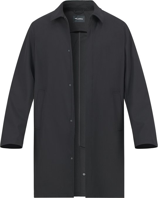 KARL LAGERFELD Herren Mantel schwarz unifarben