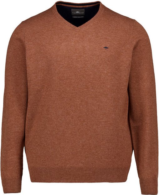 Fynch-Hatton Herren Pullover braun unifarben
