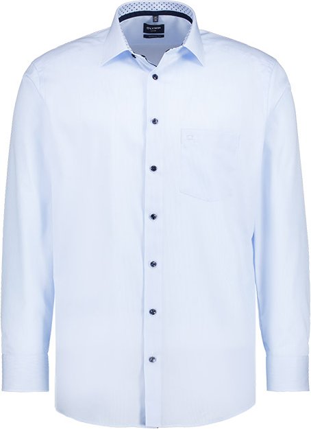 OLYMP Herren Hemd blau gestreift