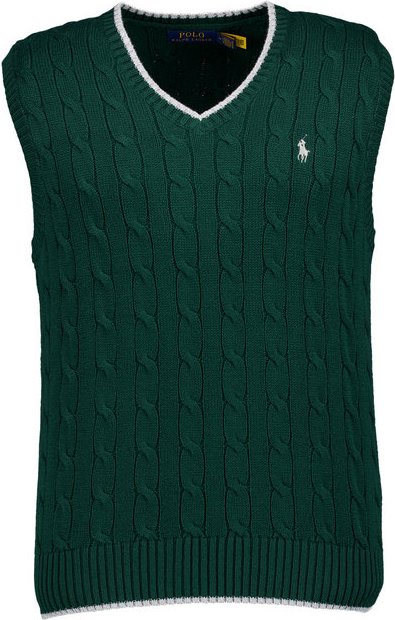 Polo Ralph Lauren Herren Pullunder grün unifarben