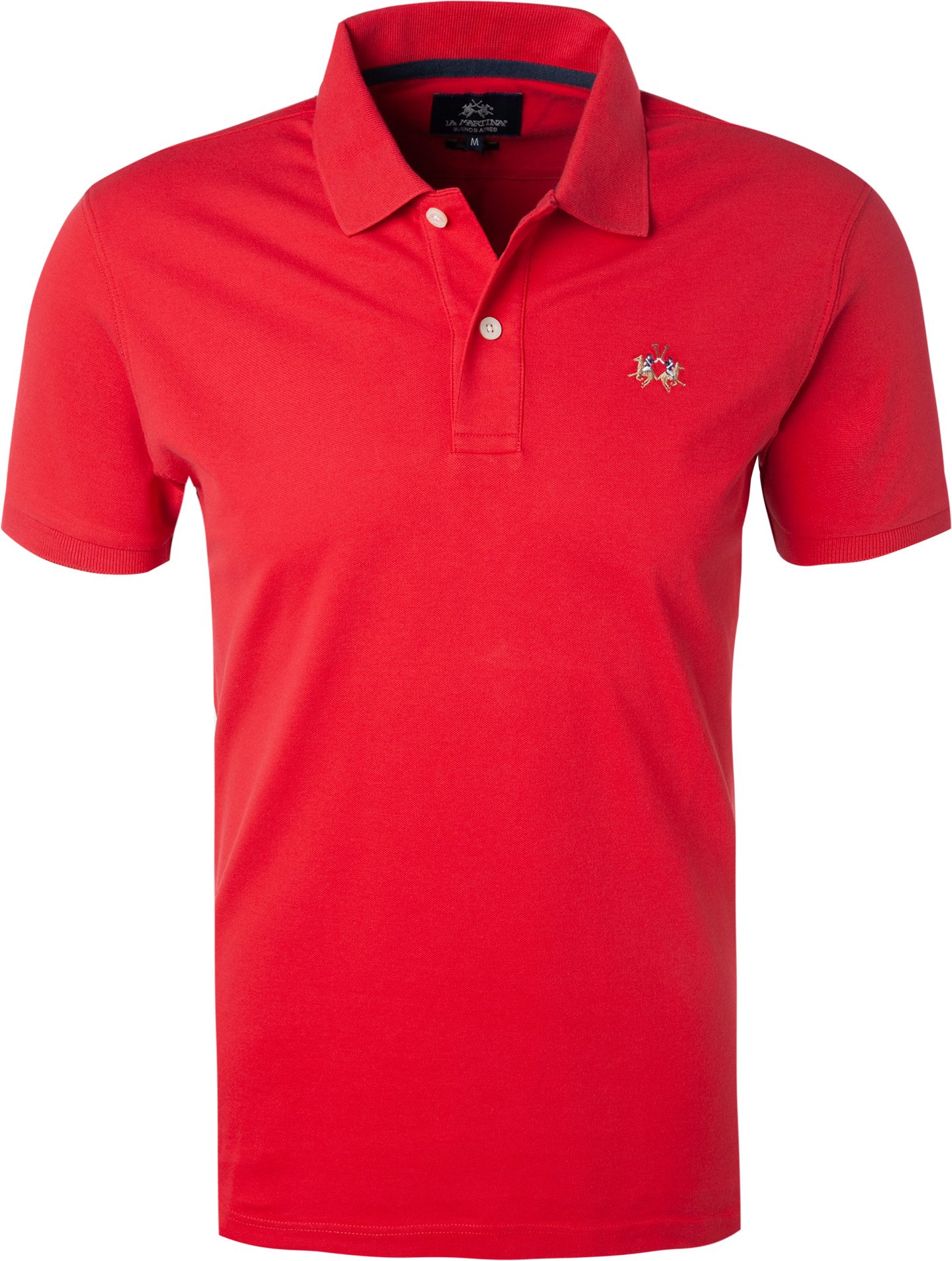 LA MARTINA Herren Polo-Shirt rot Slim Fit