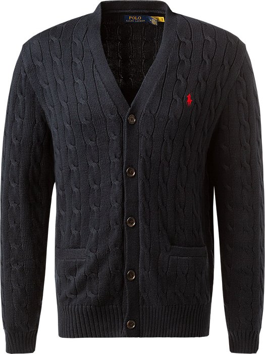 Polo Ralph Lauren Herren Cardigan blau unifarben