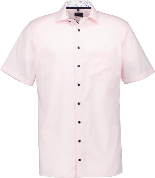 OLYMP Herren Kurzarmhemd rosa