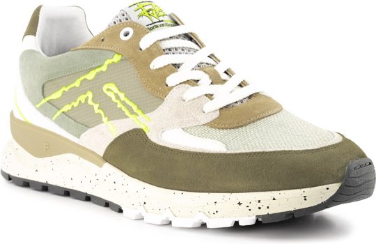 Floris van Bommel Herren Sneaker grün Velours