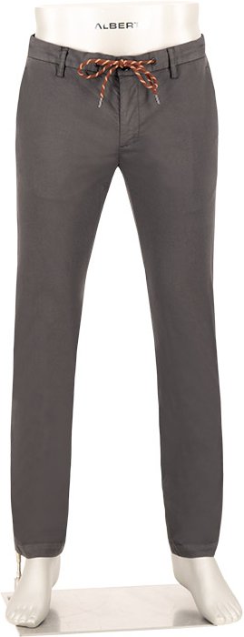 Alberto Herren Hosen grau Slim Fit