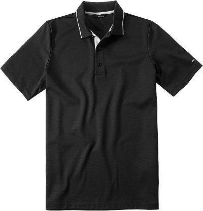 Brax Herren Polo-Shirt schwarz Mikrofaser/Funktion unifarben