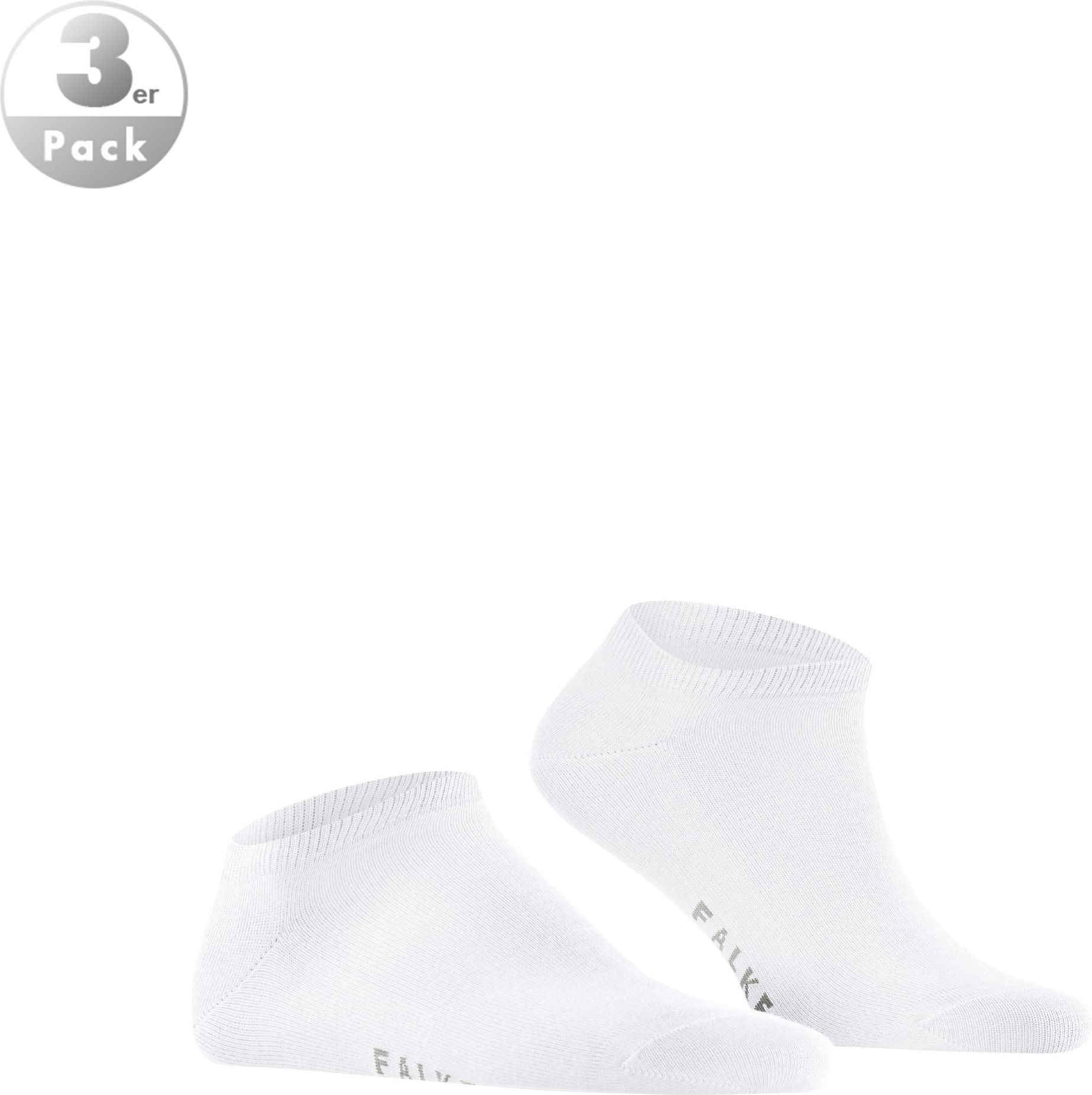 Falke Herren Socken weiß Baumwolle & Mix unifarben
