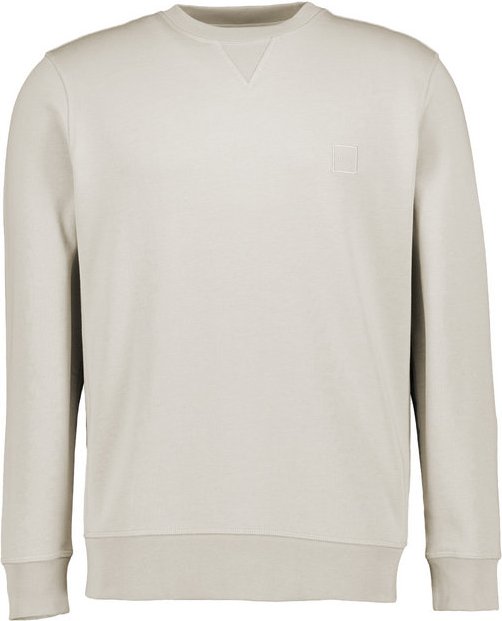 BOSS Orange Herren Sweatshirt grau unifarben