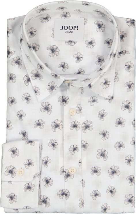 JOOP! Herren Hemd beige geblümt