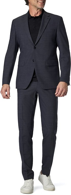 KARL LAGERFELD Herren Anzug blau meliert