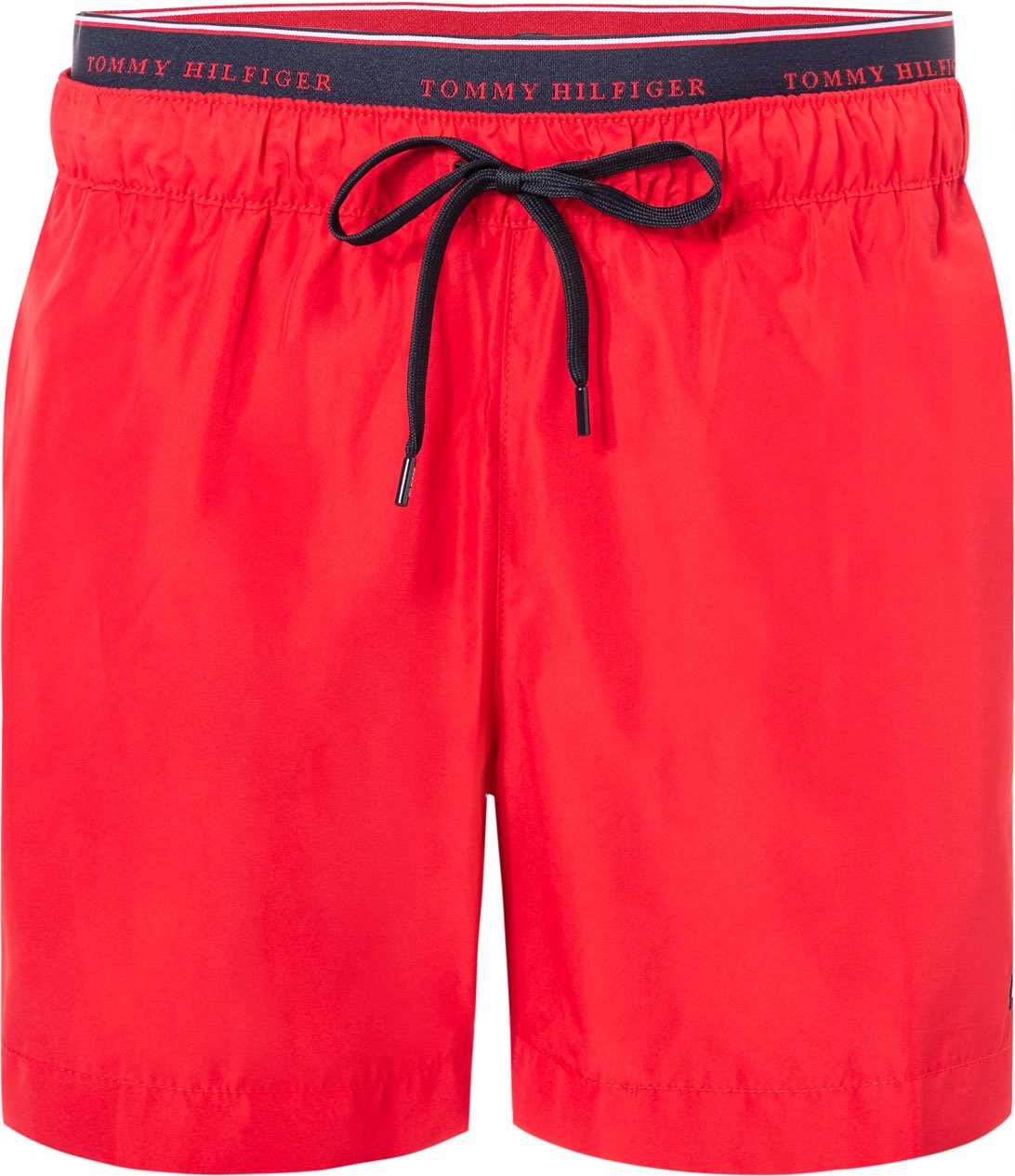 Thumbnail - Tommy Hilfiger Herren Badeshorts rot unifarben