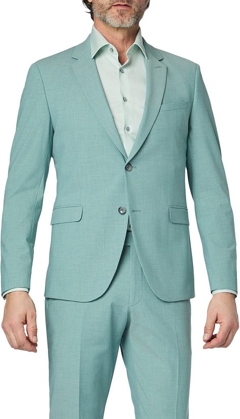 Thumbnail - Strellson Herren Sakko grün meliert Slim Fit