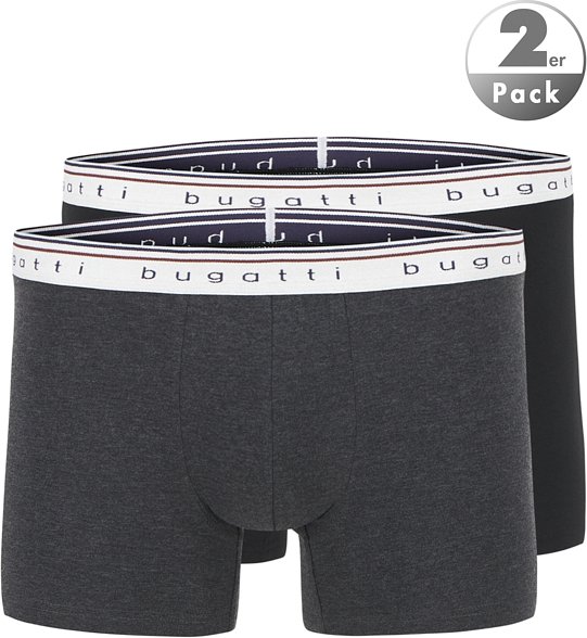 bugatti Herren Pants grau Baumwolle & Mix unifarben