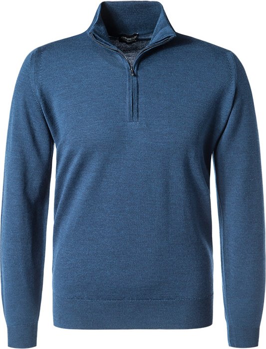 Thumbnail - John Smedley Herren Troyer blau unifarben