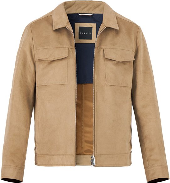 Thumbnail - bugatti Herren Jacke beige unifarben