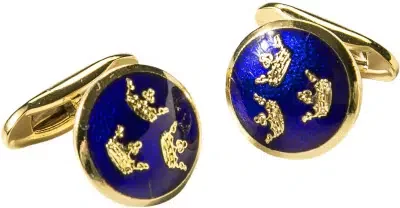 Stenströms Herren Manschettenknöpfe blau Metalle