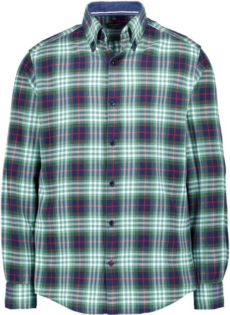 OLYMP Herren Hemd grün kariert