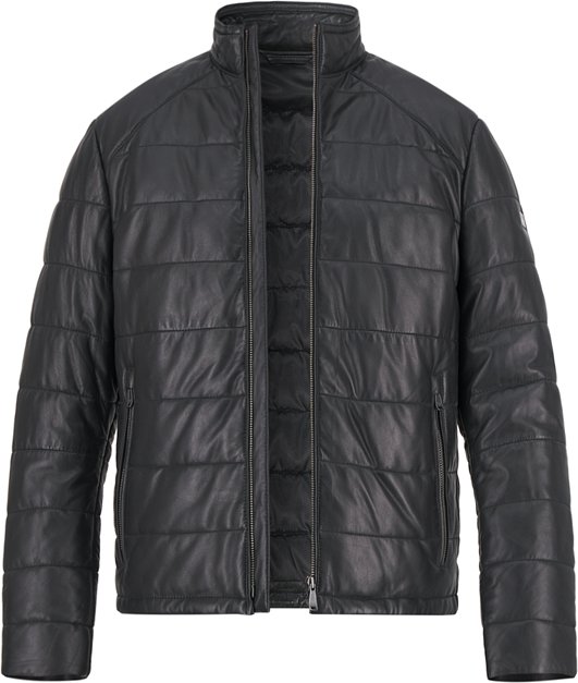 JOOP! Herren Lederjacke schwarz