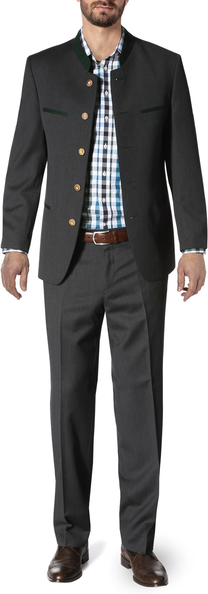 LODENFREY Herren Anzug grau