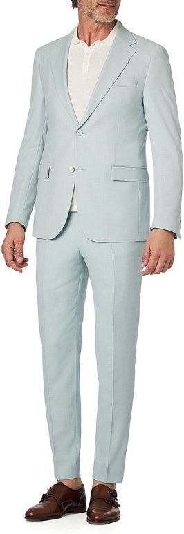 Thumbnail - Strellson Herren Anzug grün meliert Slim Fit