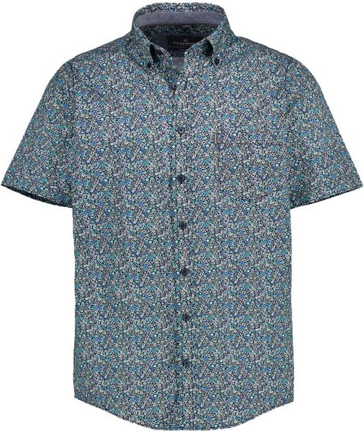 CasaModa Herren Hemden blau geblümt