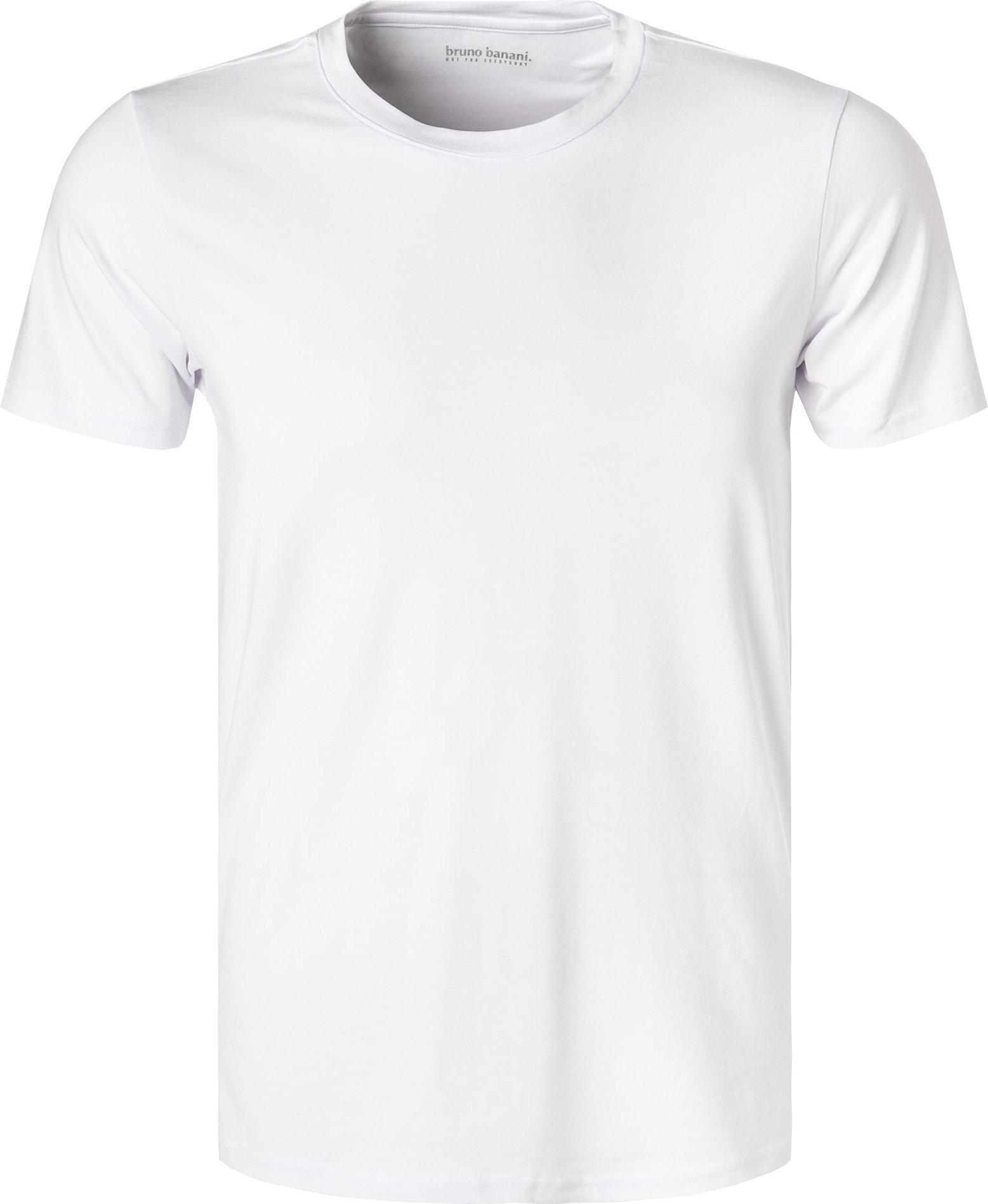 Thumbnail - bruno banani Herren T-Shirt weiß Baumwolle & Mix unifarben